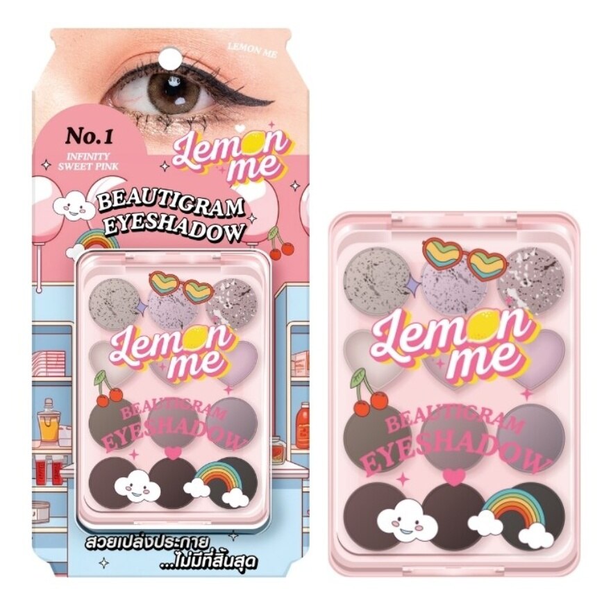 Lemon Me Beautigram Eyeshadow 01 - 01 Infinity Sweet Pink