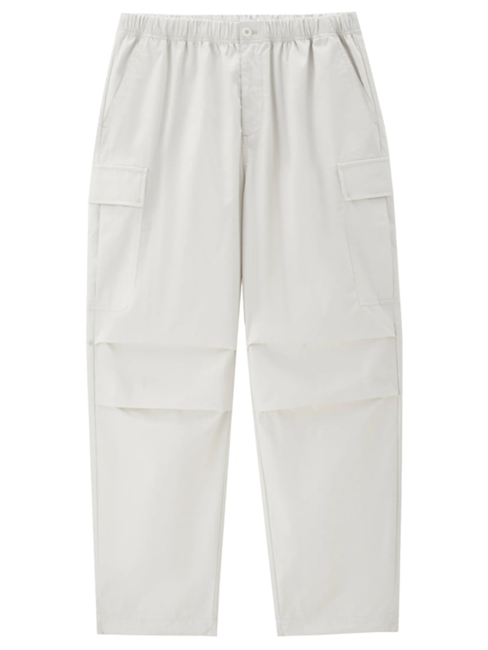GIORDANO Men s  Online Exclusive Elastic Waist Cargo Pants (Korea) Beige White