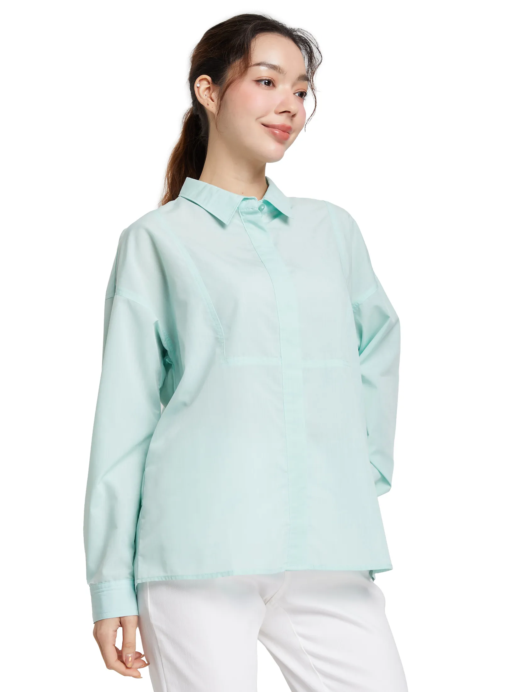 EASY PIECES Women Shirt Long Sleeves Collar