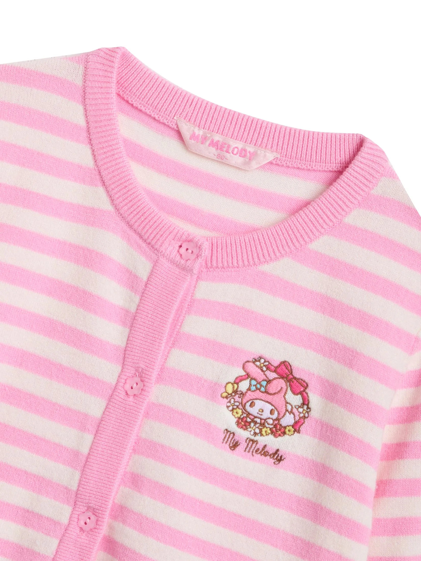 SANRIO Girl Cardigan Long Sleeves My Melody Pink