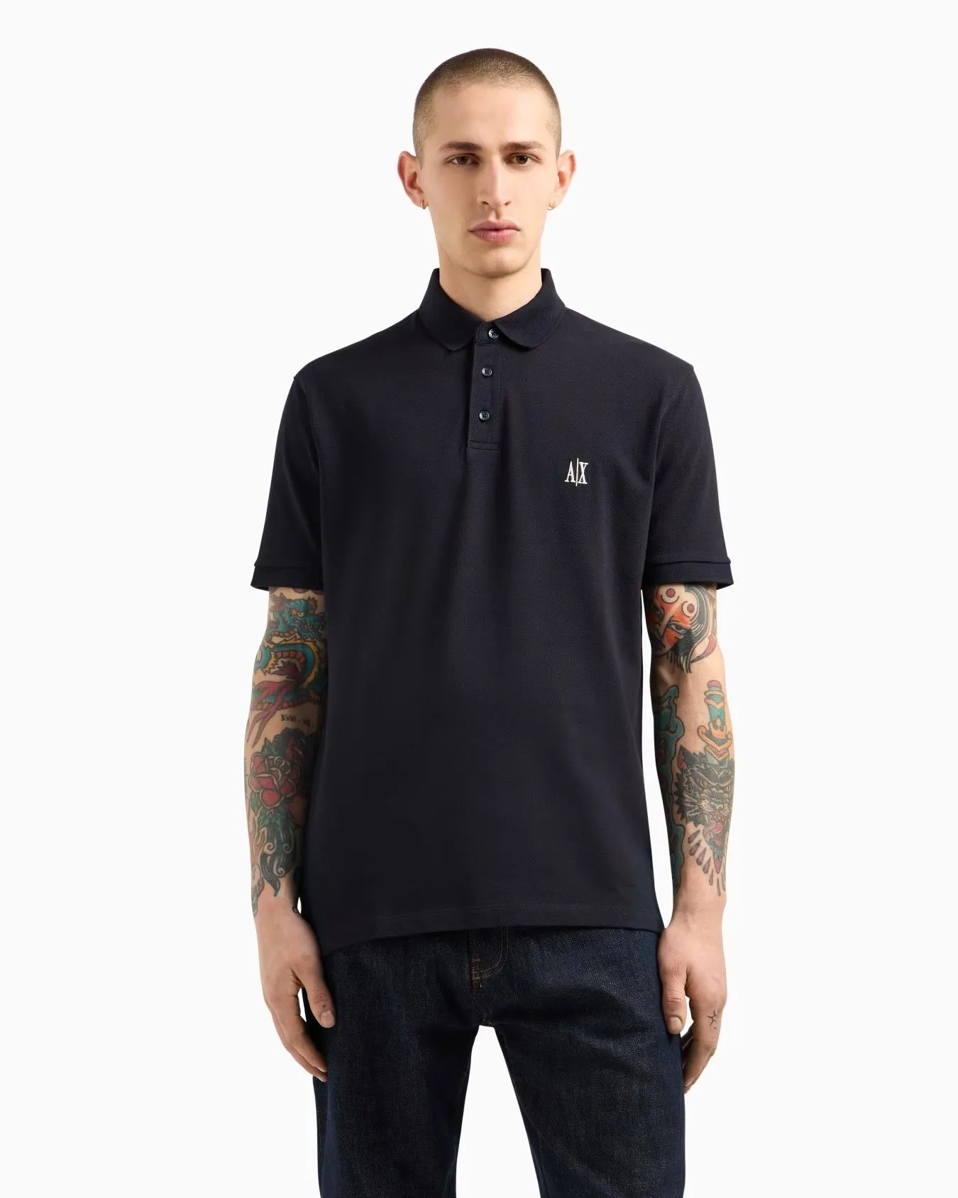 ARMANI EXCHANGE Polo Men XM000367-AF13022-UB101 Blue