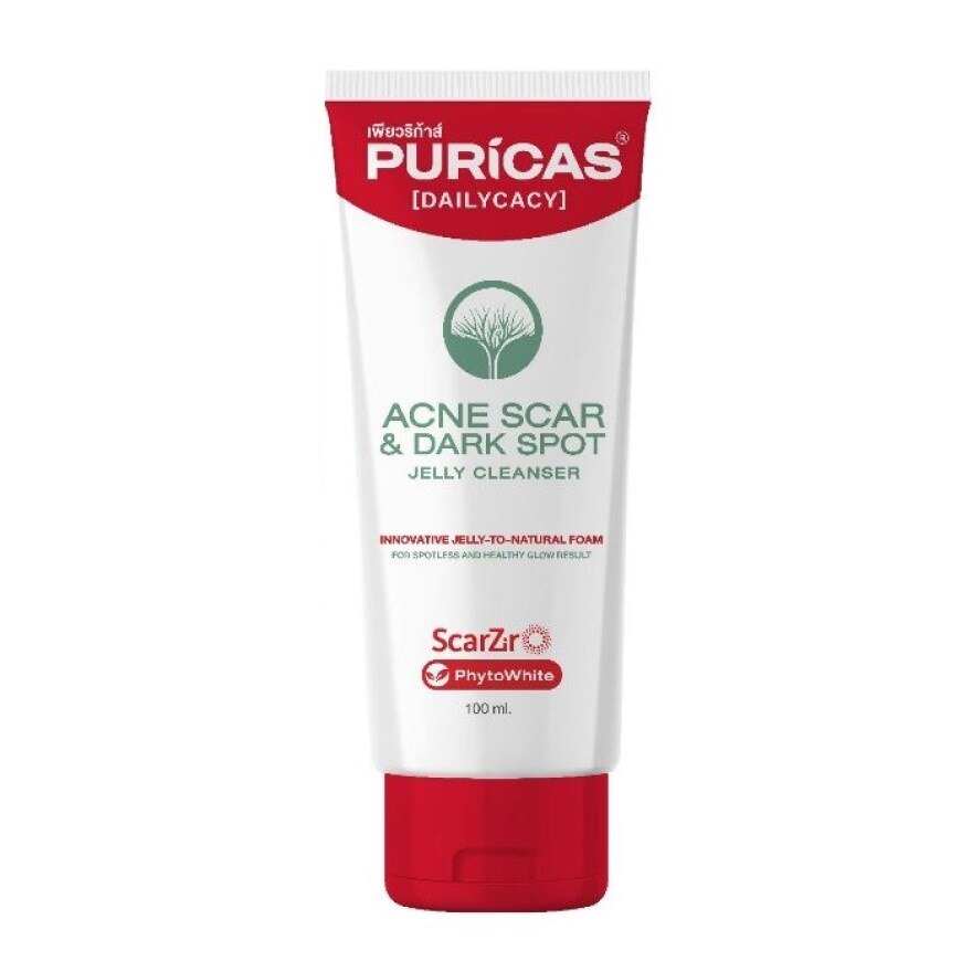 Puricas Acne Scar  Dark Spot Jelly Cleanser 100 ml.