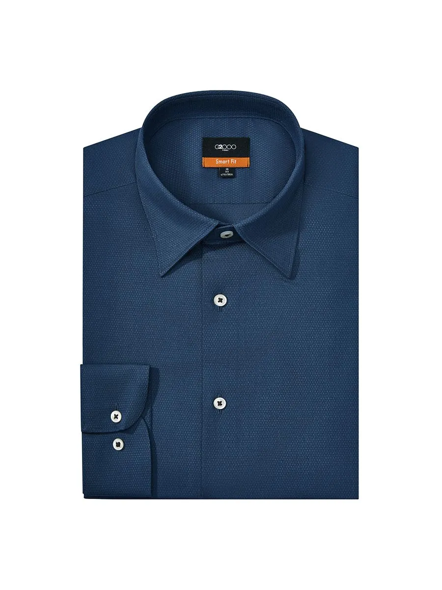 G2000 Men Clothing Easy Care Stretch Shirt Smart Fit - Navy