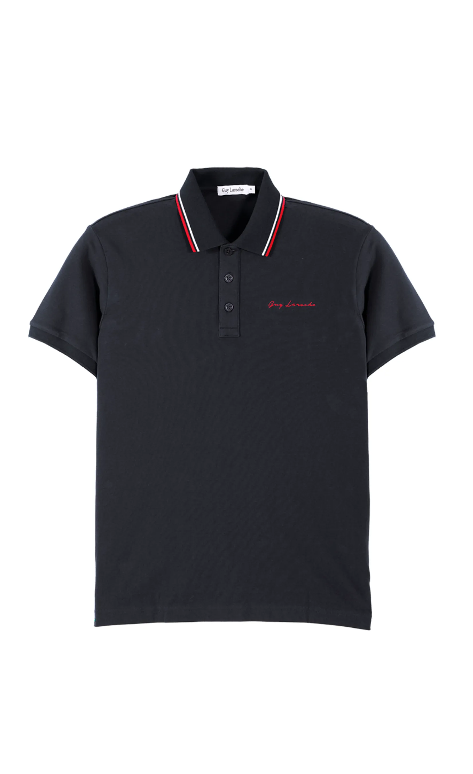 GUY LAROCHE MENWEAR Men s Polo Shirt BKL6301W5BL - Black Size - XL