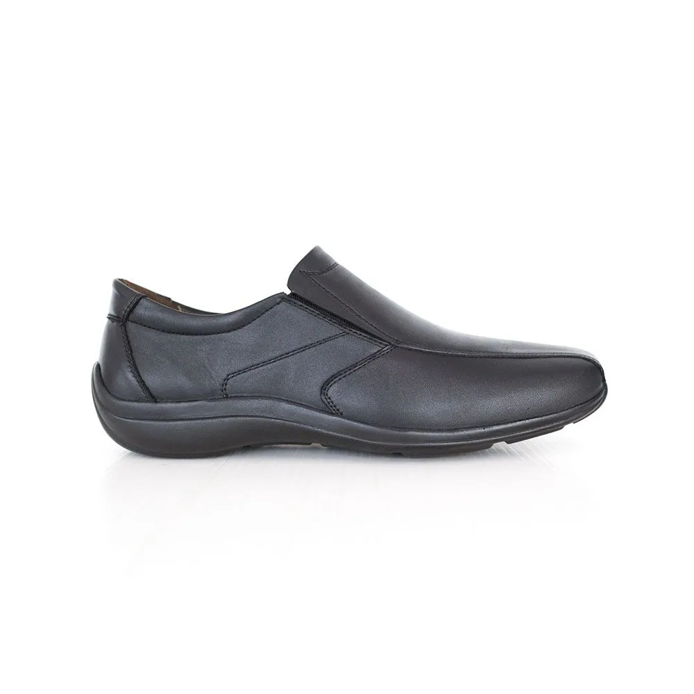 HEAVY Black leather formal shoes VB6242