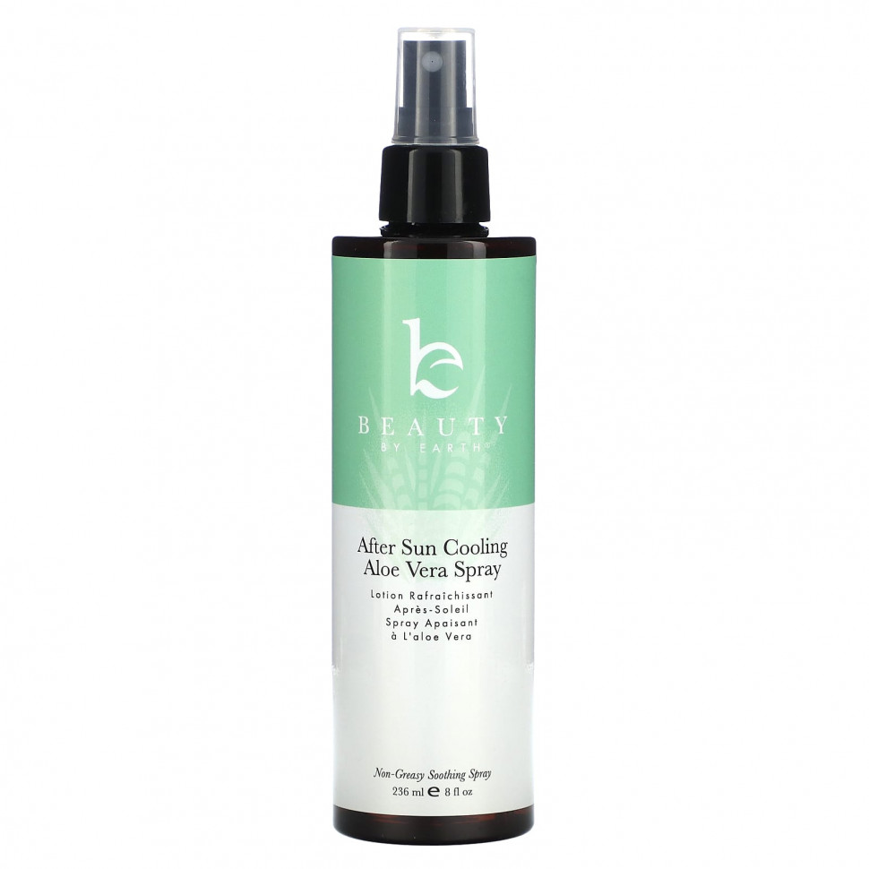 Beauty By Earth, Охлаждающий спрей с алоэ вера после загара, 236 мл (8 жидк. Унций)