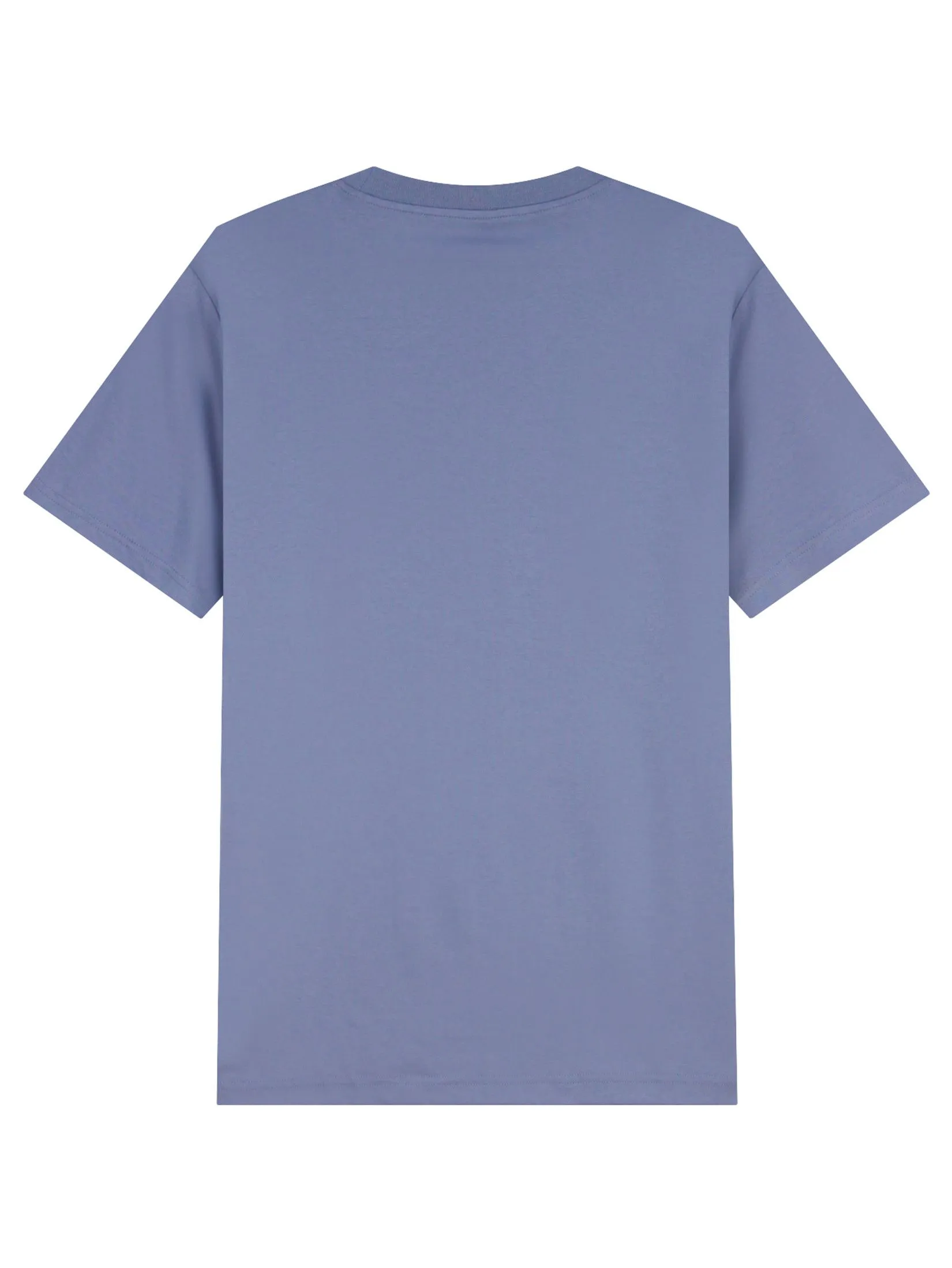 GIORDANO Men's Slim Cotton Embroidery Tee (Liquid Touch) Troposhere purple