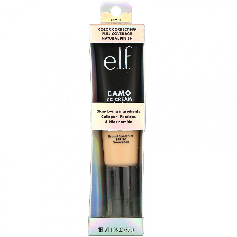 E.L.F., CC-крем Camo, SPF 30, легкий 240 Вт, 30 г (1,05 унции)