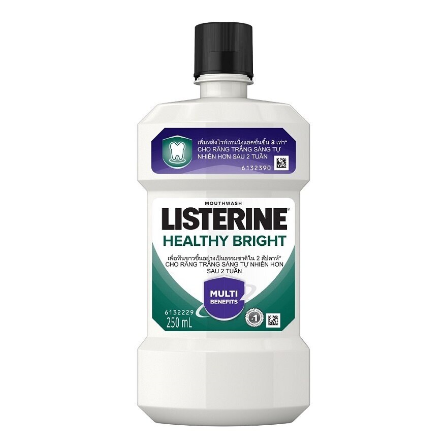 Listerine Mouthwash Healthy Bright 250 Ml.