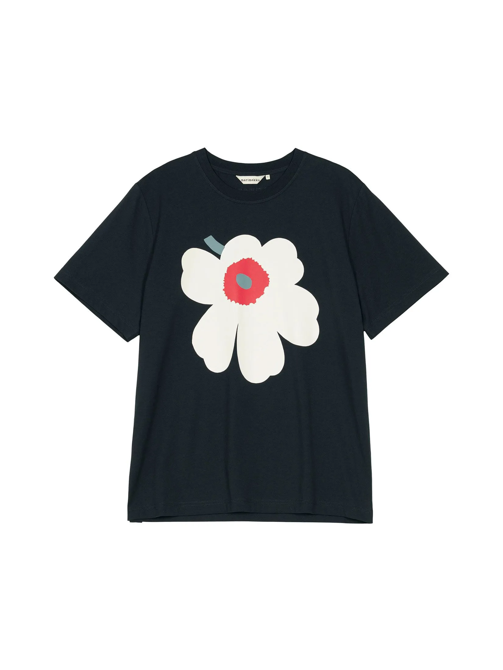 MARIMEKKO BLACK UNISEX EMBLA UNIKKO PLACEMENT T-SHIRT