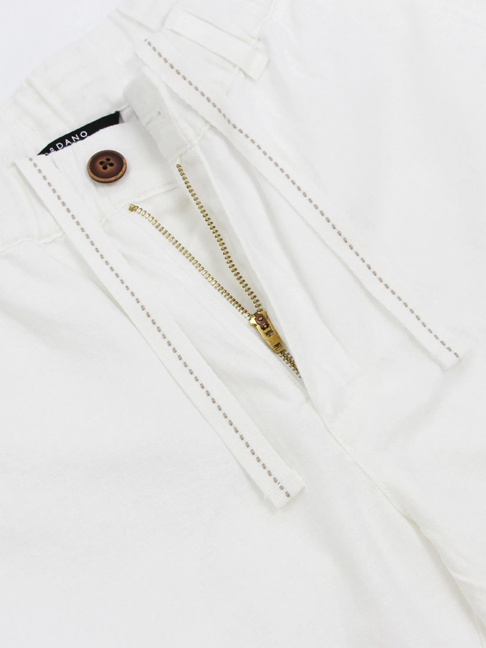 GIORDANO Men's Slim Linen Bermuda Shorts White