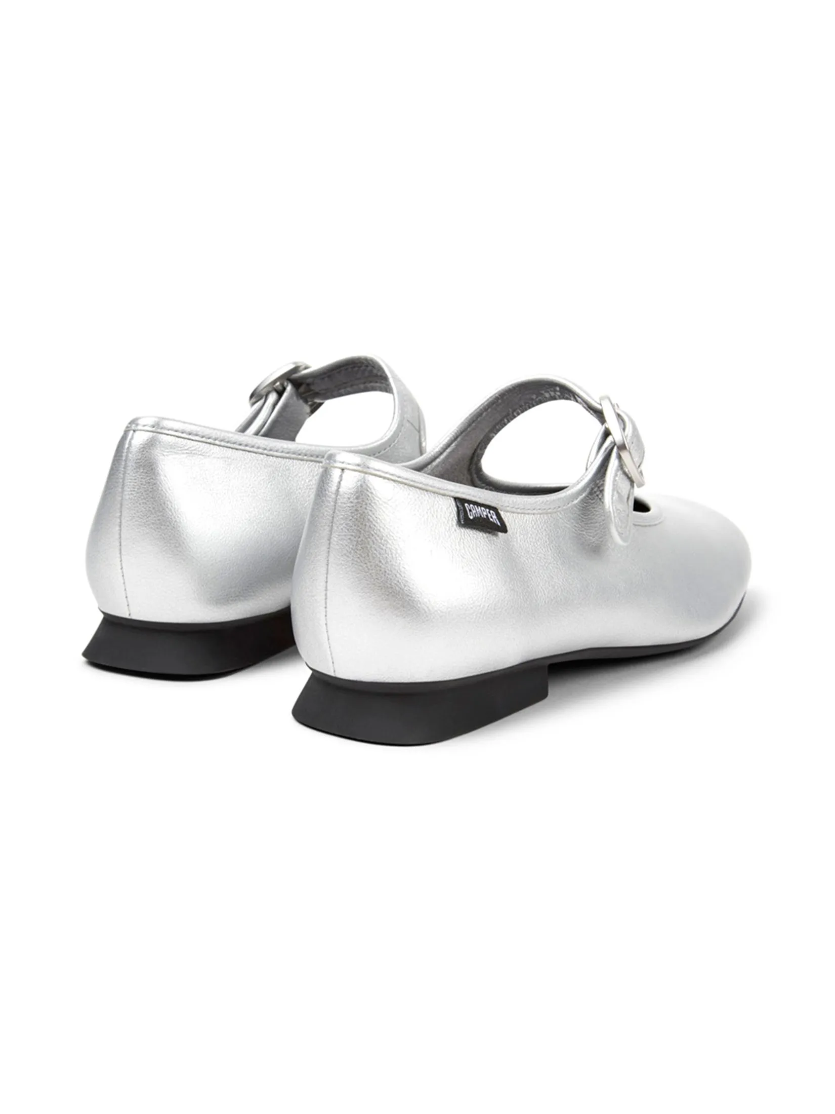CAMPER Women Ballerina Shoes Casi Myra Silver