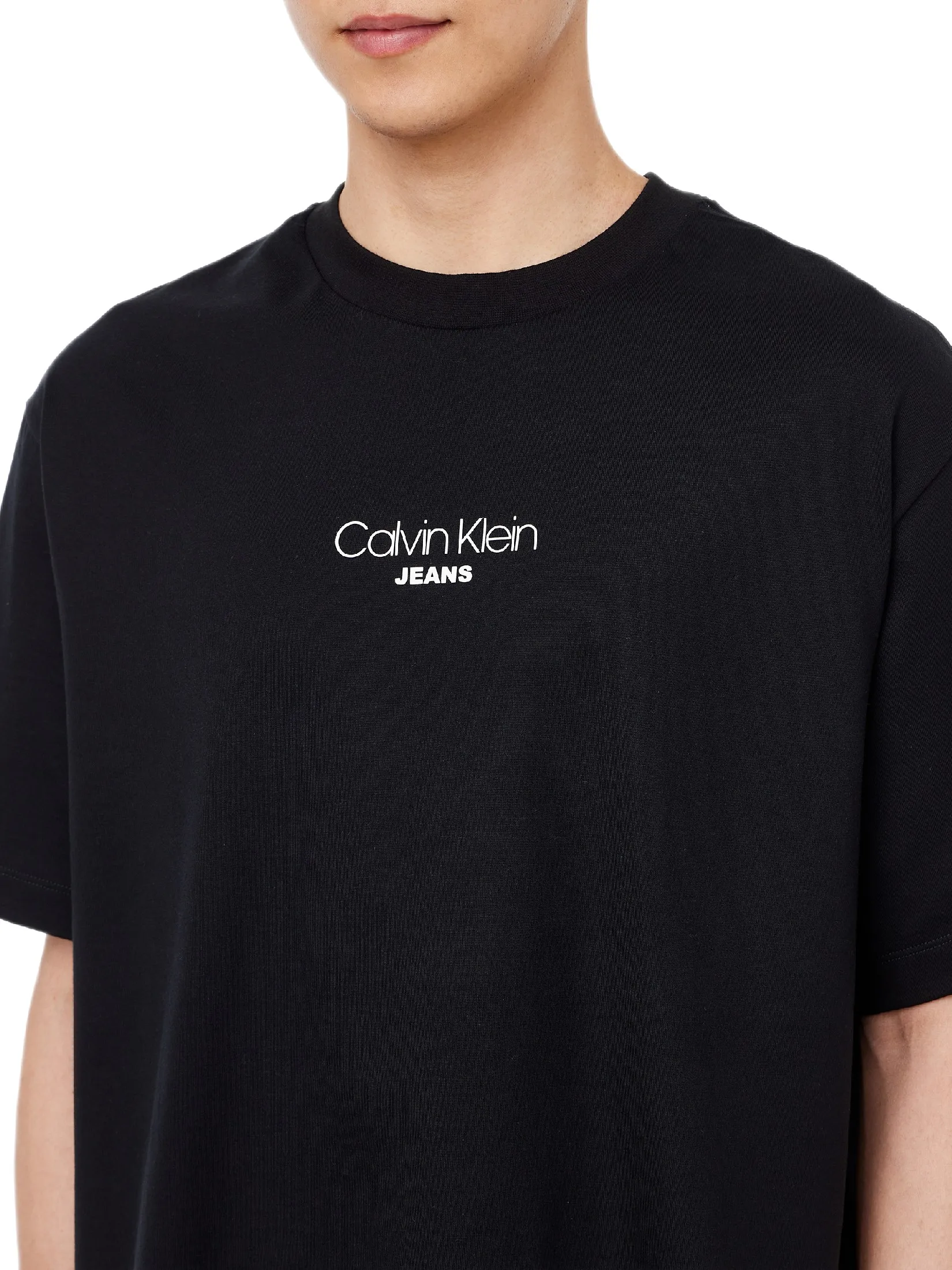 CALVIN KLEIN Men s Relaxed Fit CKJ Graphic Short Sleeve T-Shirt Black