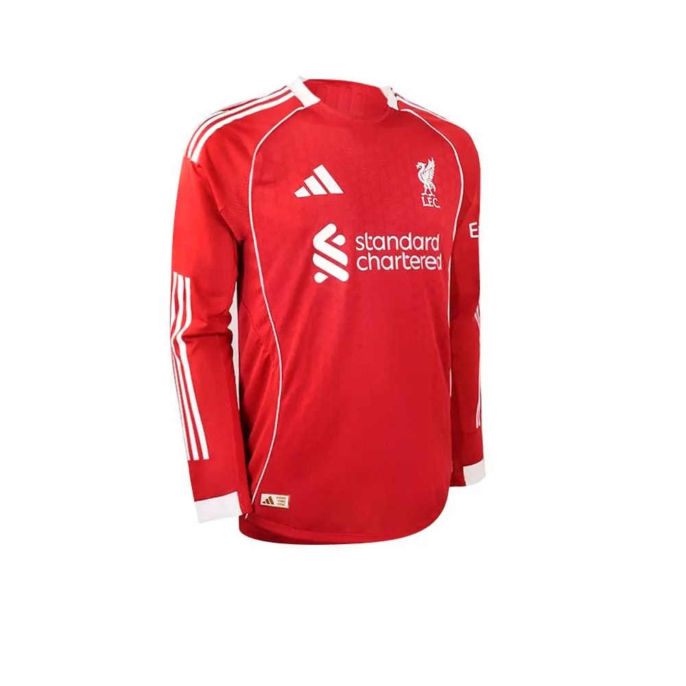 ADIDAS Men Liverpool FC Home Authentic 2025/26 Long Sleeve Jersey Red - AD001AP272ENTH