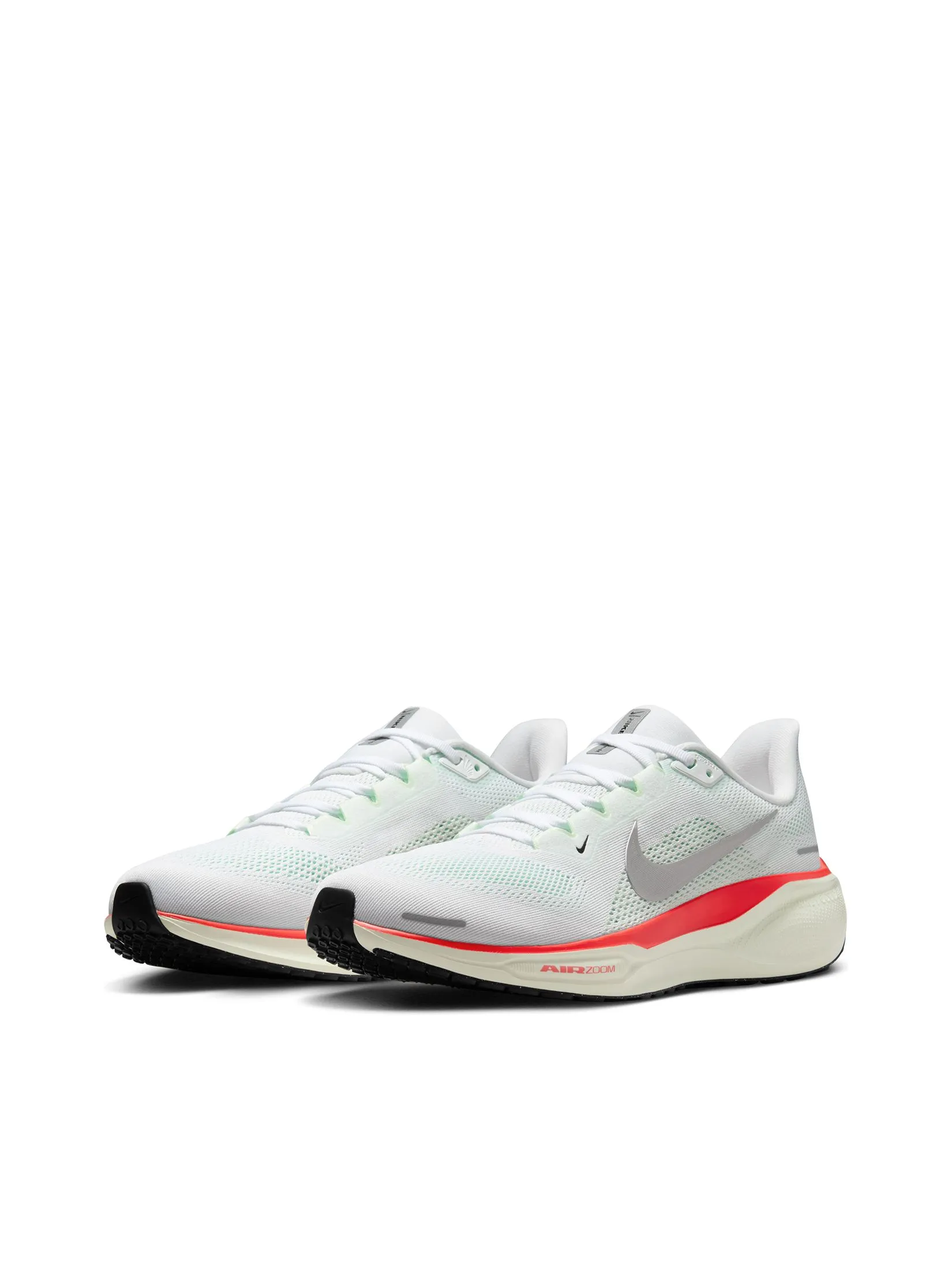 NIKE Men Running Shoes Pegasus 41 FD2722-115 White/Metallic Silver-Barely Green