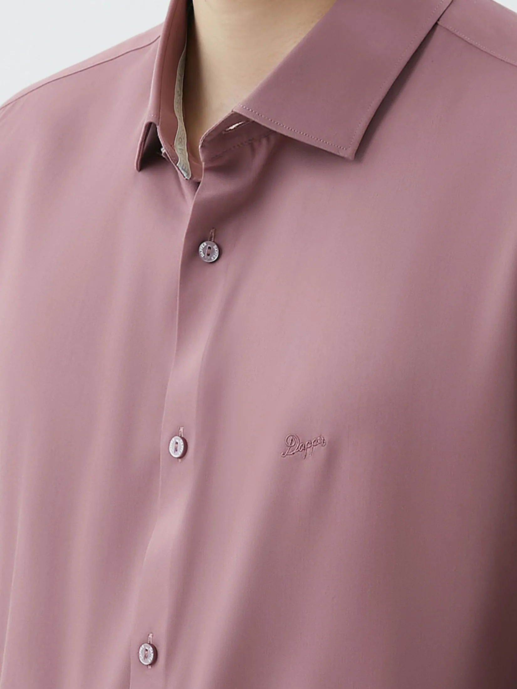 DAPPER DAPPER NO MORE IRON Regular Fit Shirt Pink