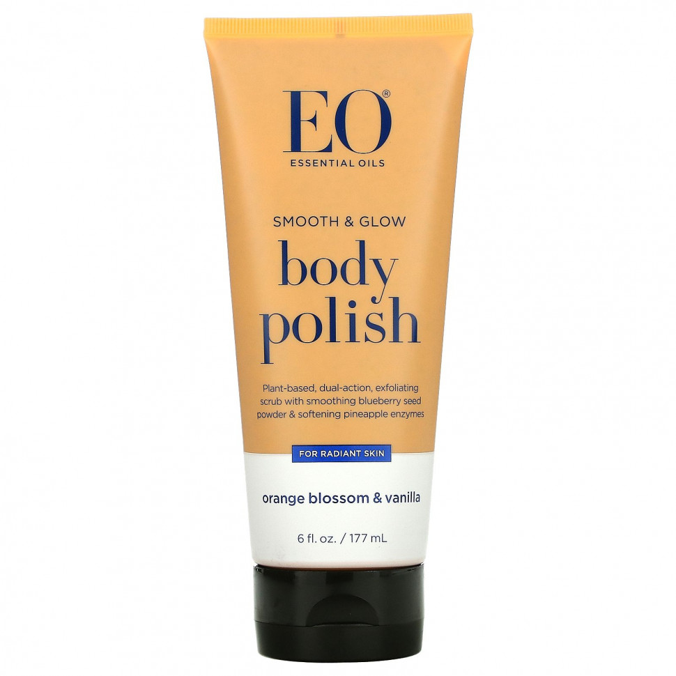EO Products, Лак для тела, цветы апельсина и ваниль, 177 мл (6 жидк. Унций)