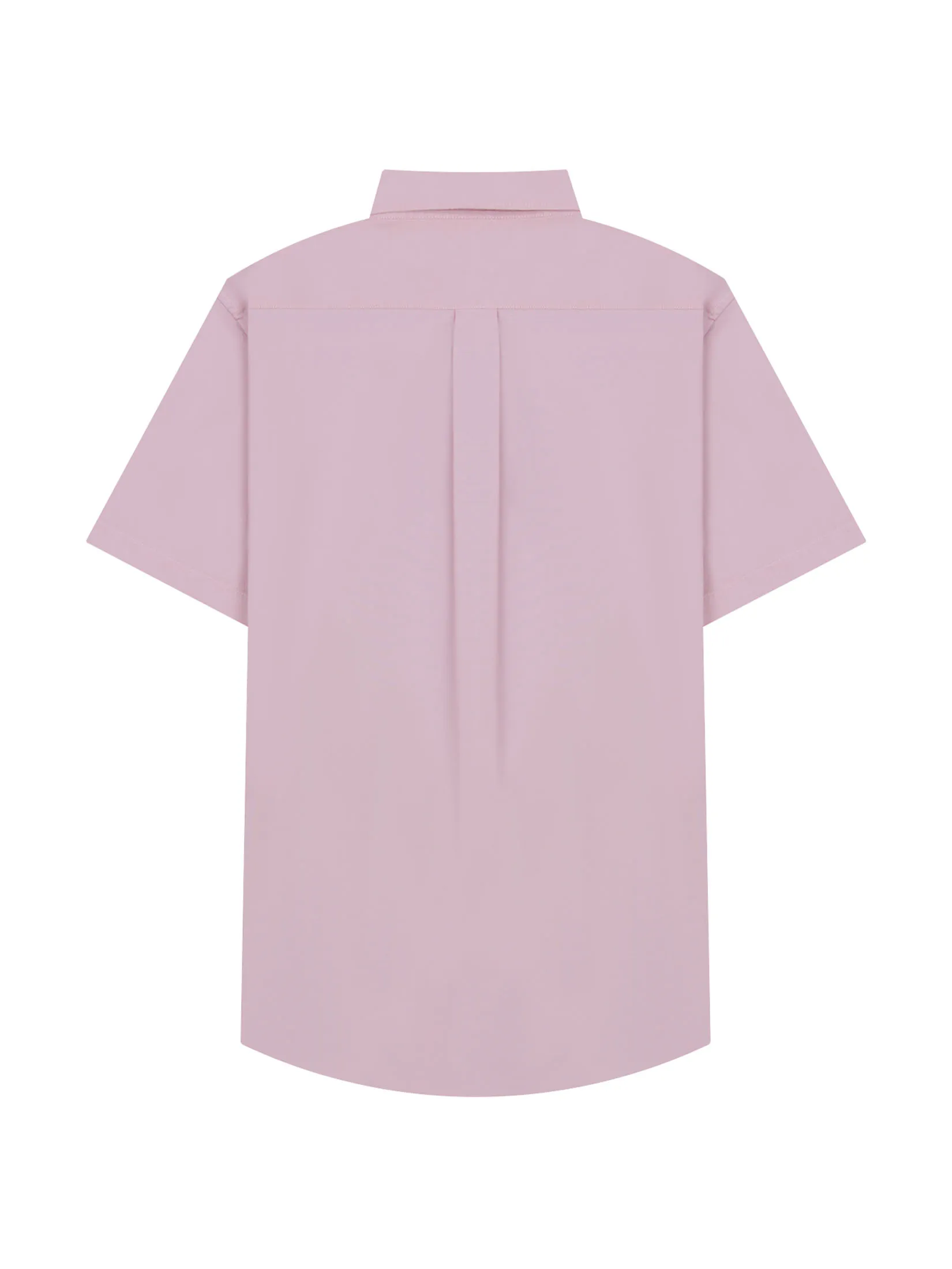 GIORDANO Men s Embroidery Stretch Oxford Shirts (Classic Man) Pink