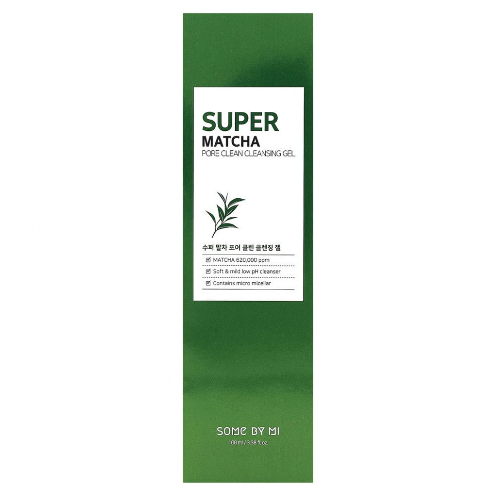 Some By Mi, Очищающий гель для пор Super Matcha, 100 мл (3,38 жидк. Унции)