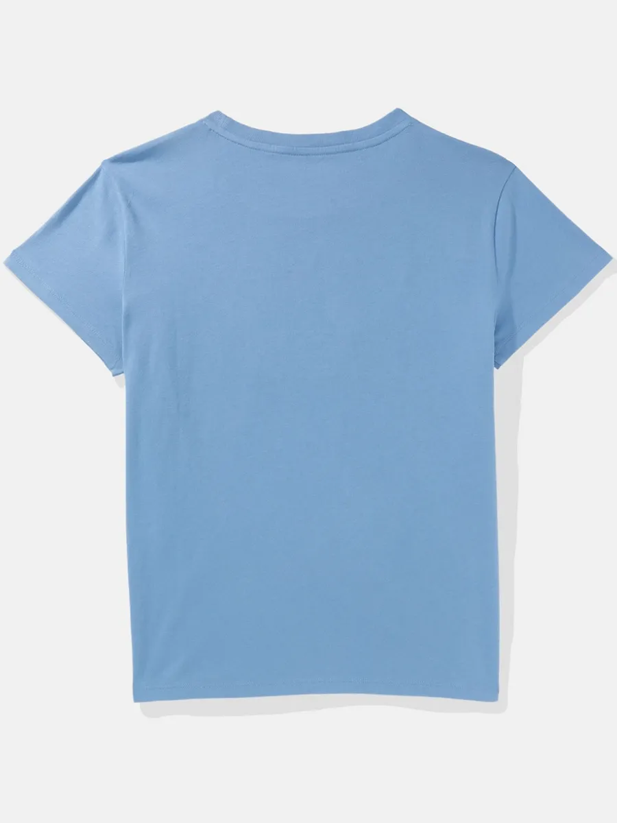 AMERICAN EAGLE WOMEN 9300 INTL CLASSIC TEE 400 BLUE