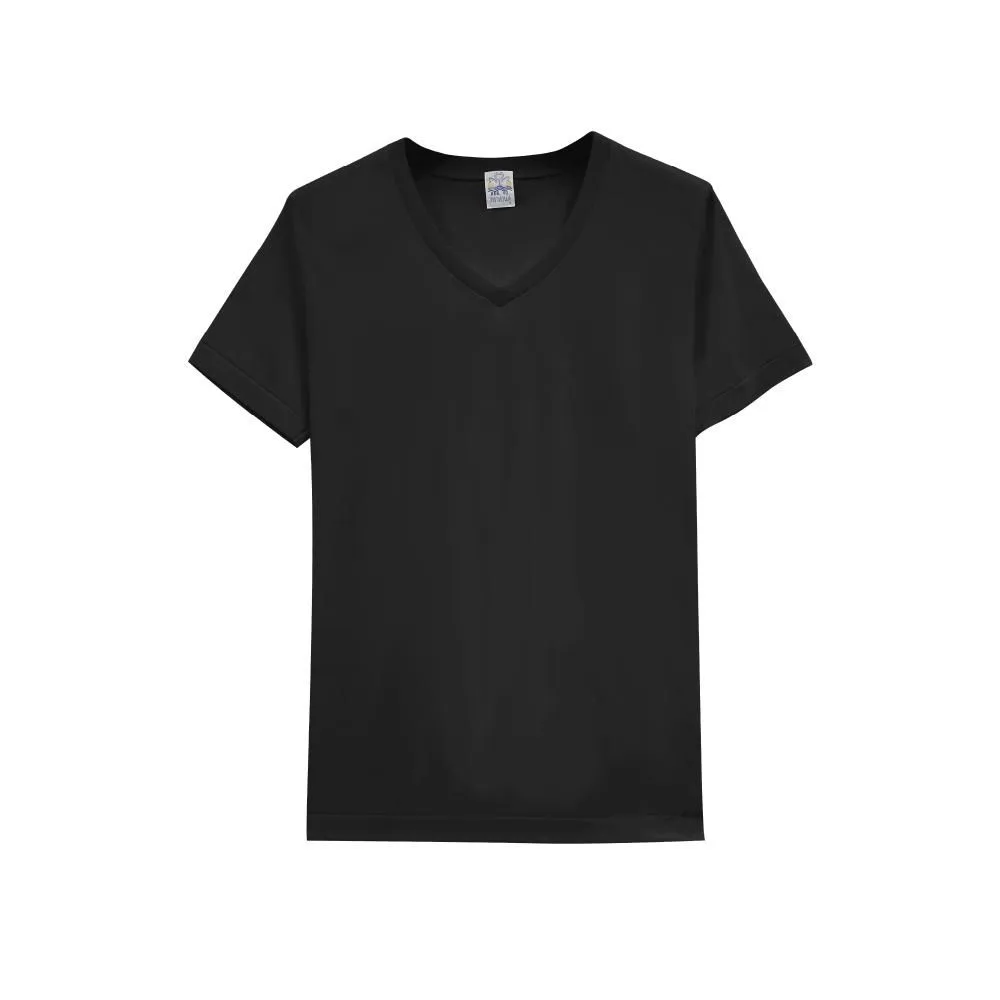 DOUBLE GOOSE Double goose Classic black V-neck T-shirts pack 3 pcs.