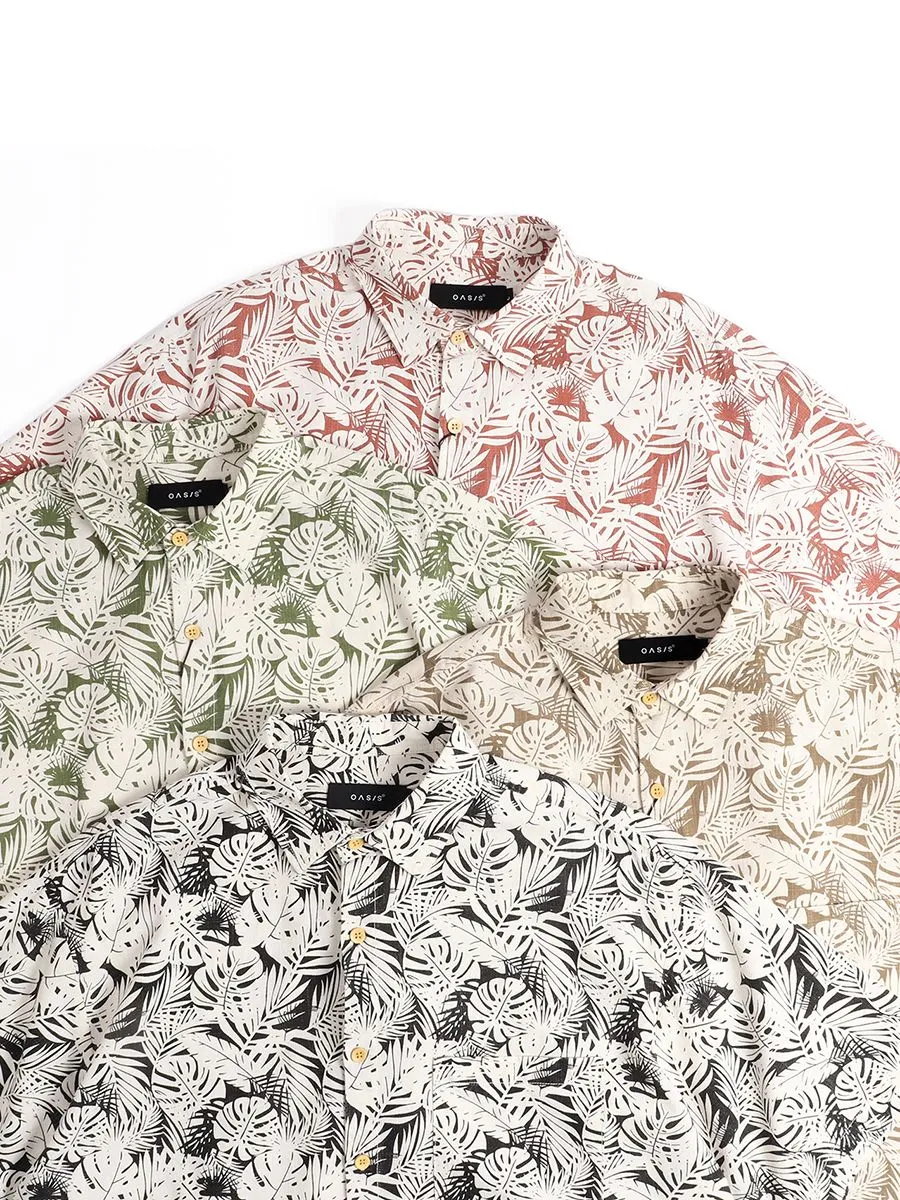 OASIS Men's Short Sleeve Shirt Khaki