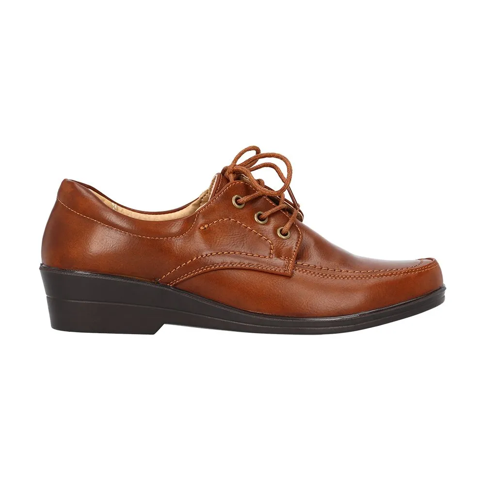 D'ARTE BROWN LEATHER SHOES D65-21767