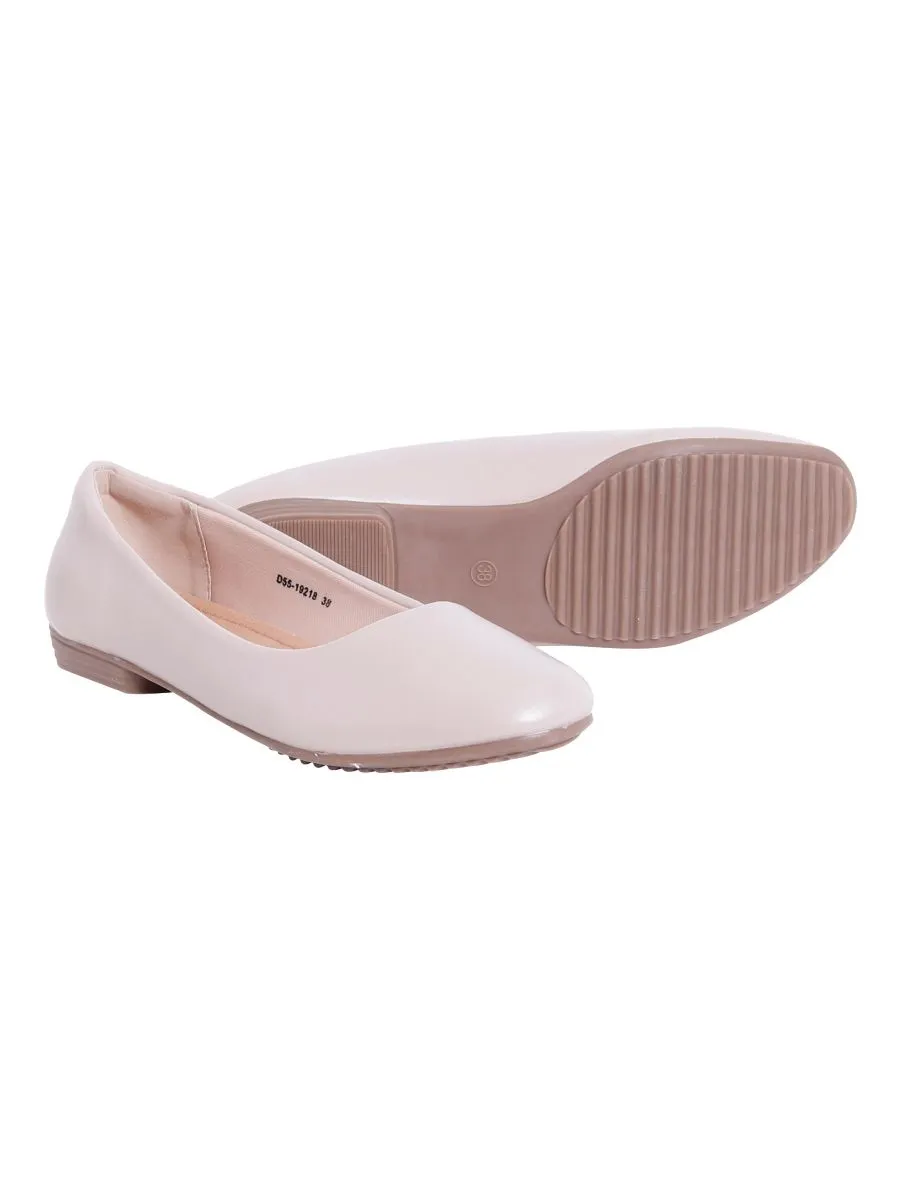D'ARTE BEIGE FLAT SHOES D55-19218