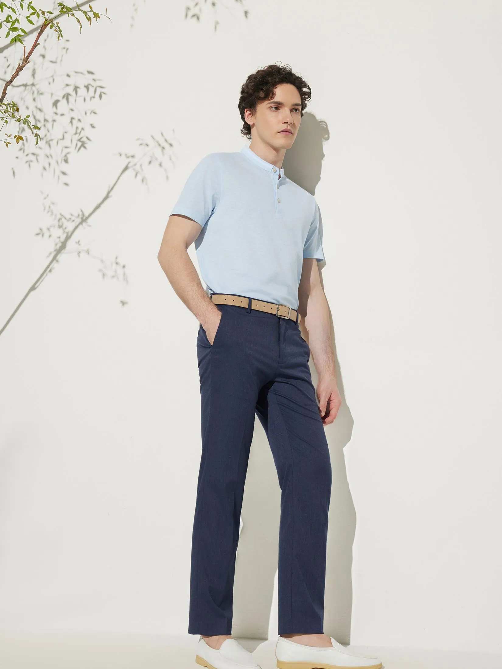 G2000 Men Clothing Super Light Mercerized Cotton Pique Short Sleeve Polo Tee  Smart Fit - 5114146262 - Blue