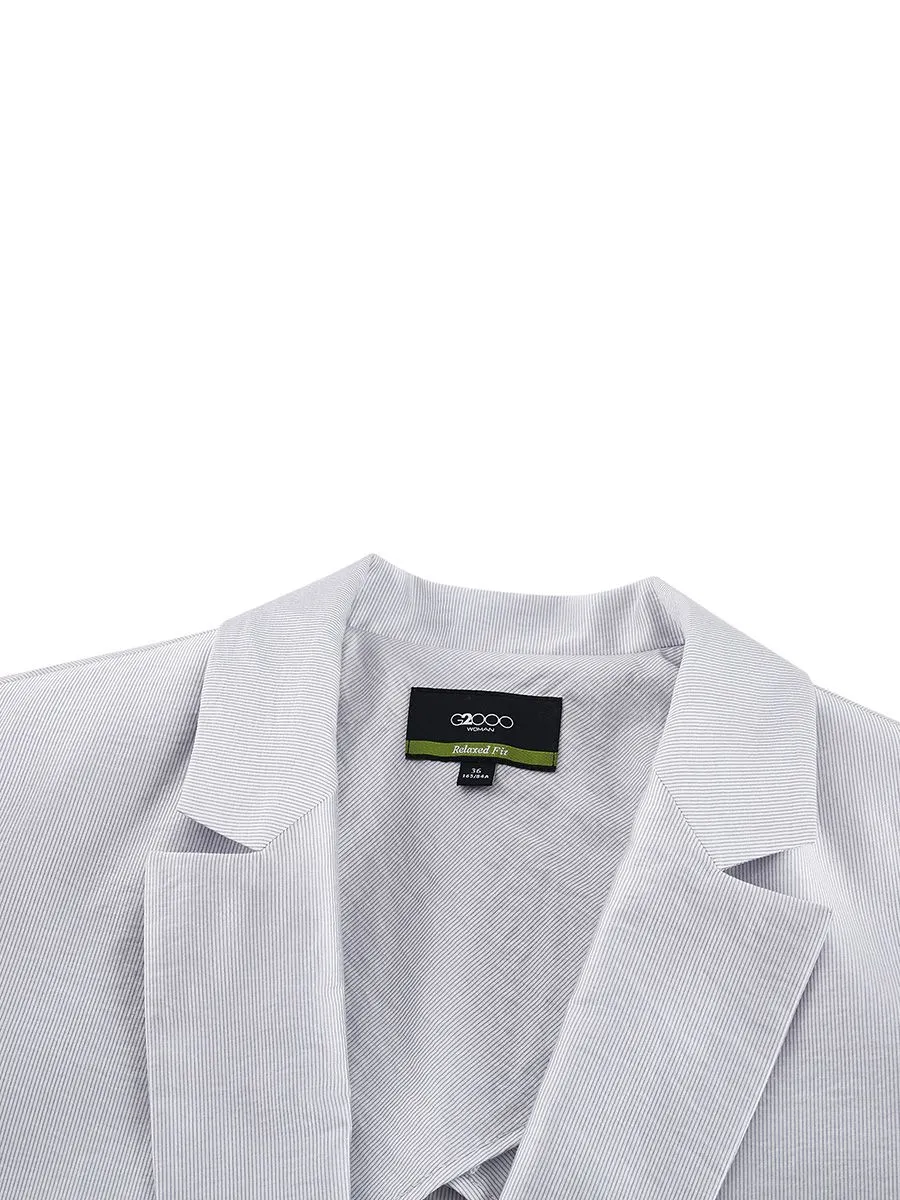 G2000 Women Clothing Blazer  Relaxed Fit  Grey