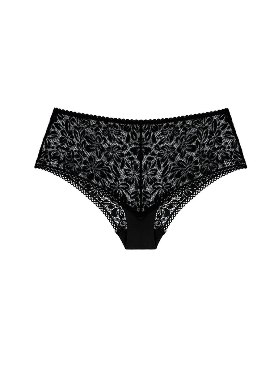 SABINA Mad Moiselle Basic Lace Winter 23 Boyleg Panty - Black