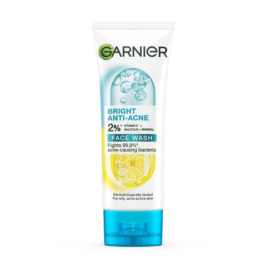 Garnier Bright Anti-Acne Face Wash 100 Ml.