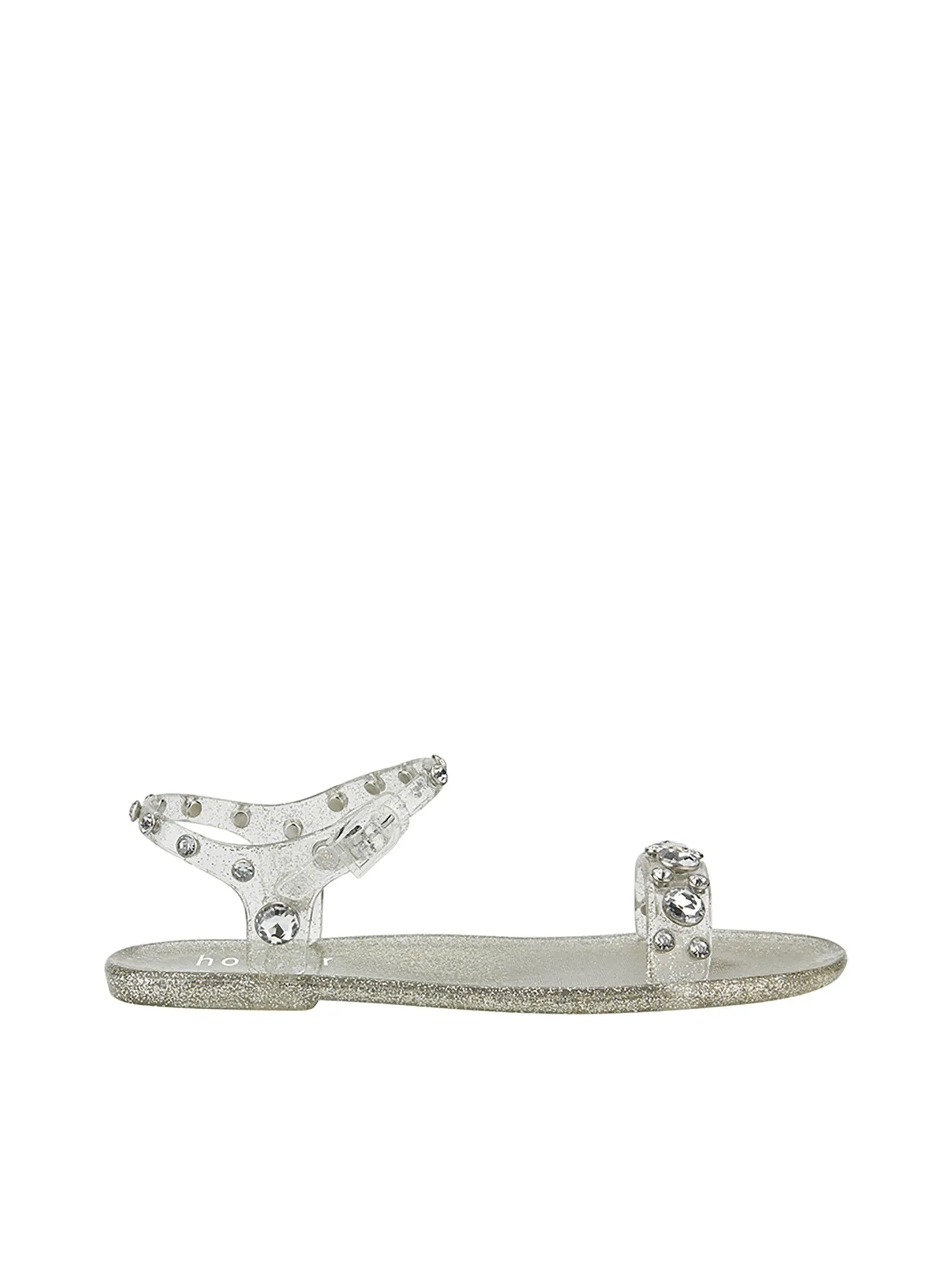 HOLSTER Women Sandals Glitz Glitter Silver /Gold