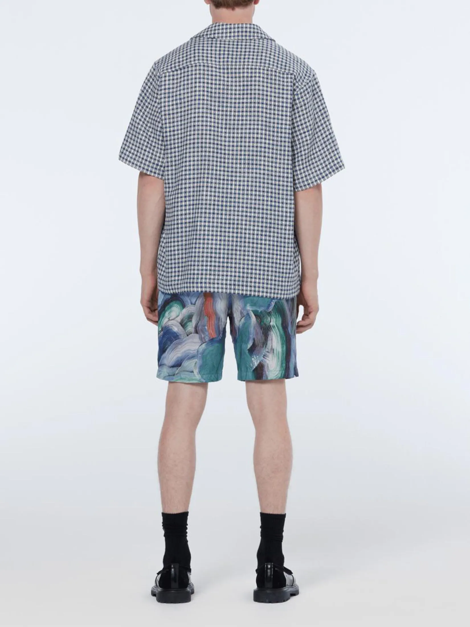 SCOTCH&SODA Men Bermuda Short Fave Abstract Print Relaxed Fit AOP Abstract Fungi