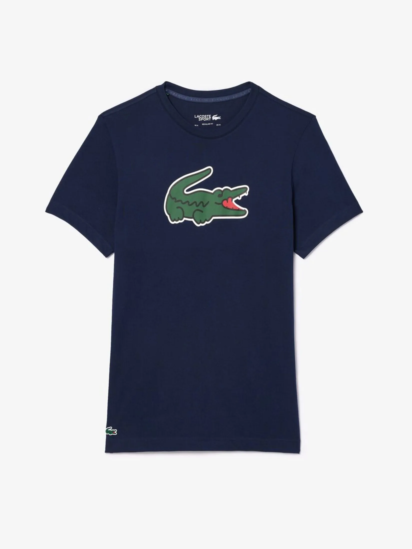 LACOSTE Ultra Dry XXL Logo Sport T-shirt Blue
