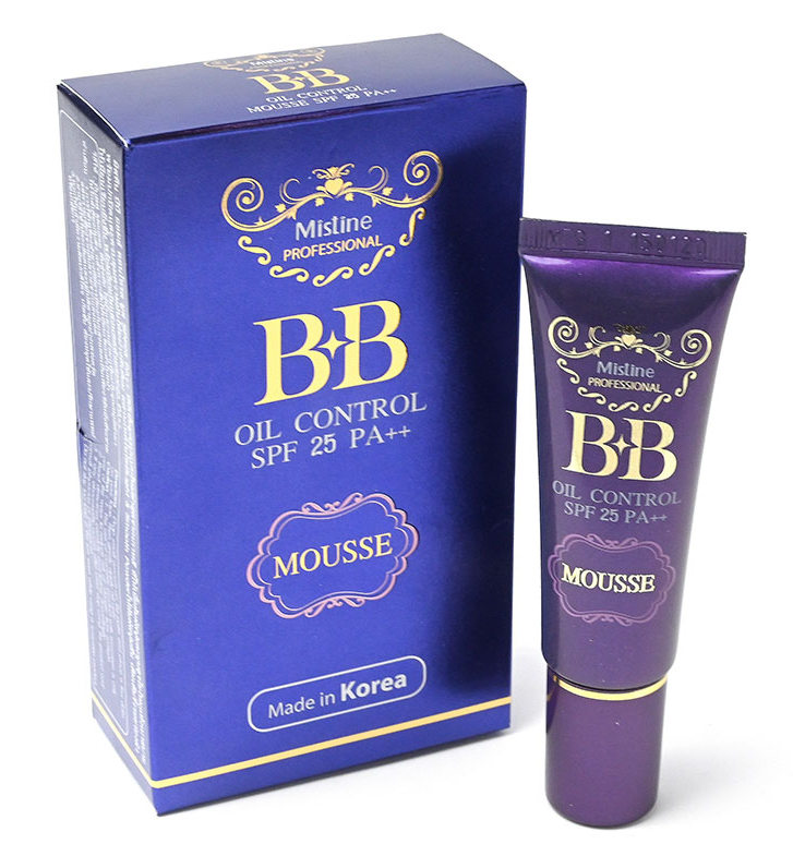 Матирующий BB-крем для жирной кожи Mistine SPF25 15 мл в синем тюбике