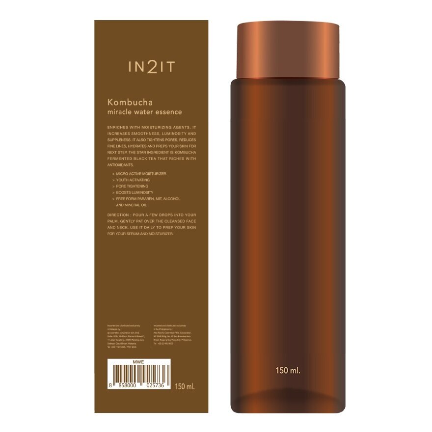 In2it Kombucha Miracle Water Essence 150ml.