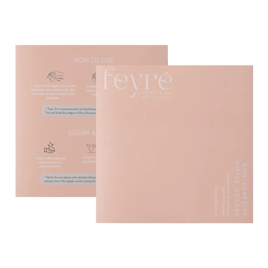 Feyre Opaque No Glue Nipple Covers 8cm Porcelain