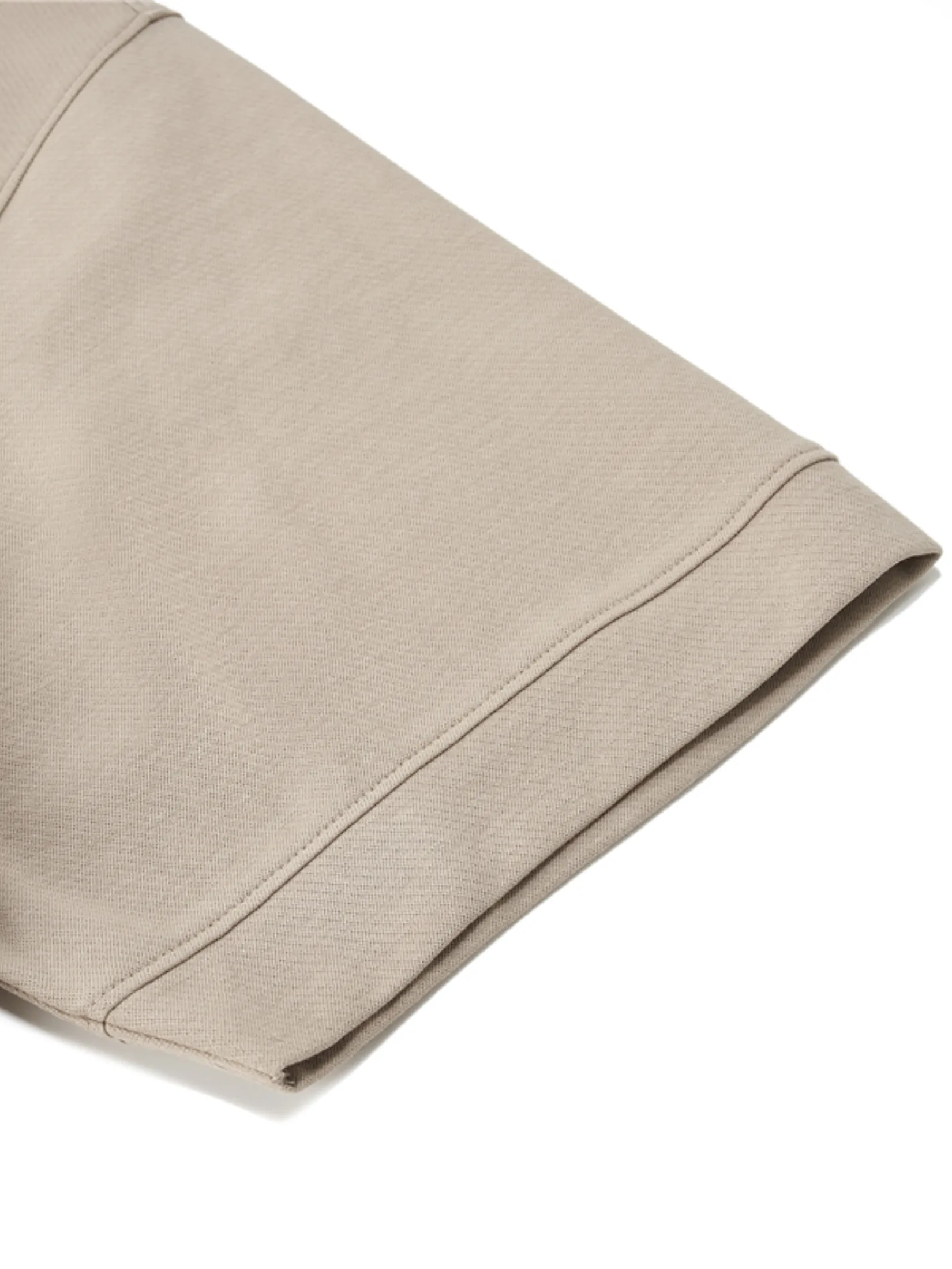 GIORDANO Men s Sorona Jacquard Short Sleeve Oversize Tee Pure Cashmere khaki