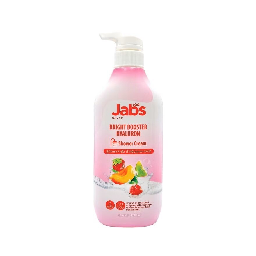 Jabs Shower Cream Bright Booster Hyaluron 400 Ml. ครีมอาบน้ำ