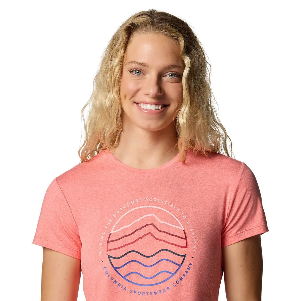 COLUMBIA Women T-Shirt Sloan Ridge™ Technical Graphic Pink - CO399AP851EHTH