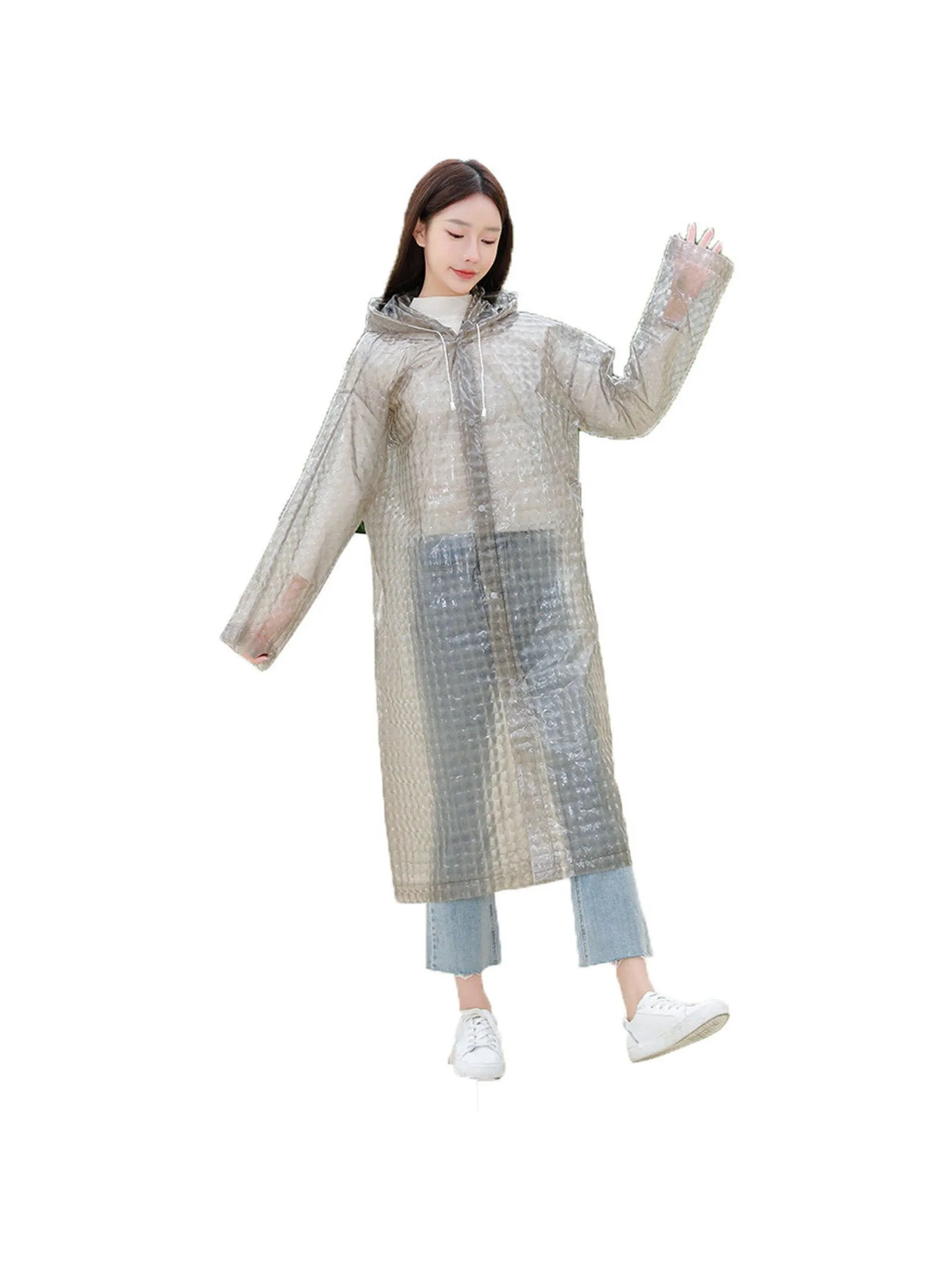 OTHERS Rain coats Crystal rainwear rain coats free size-White