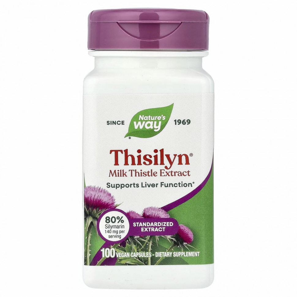 Nature's Way, Thisilyn, формула для поддержки печени, 100 капсул