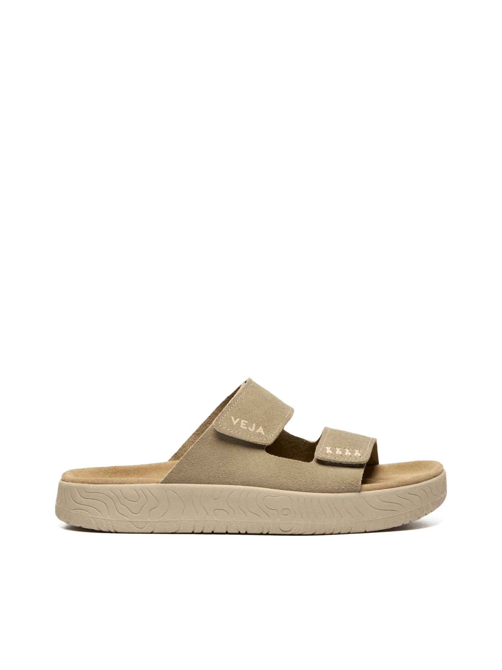 VEJA Men Slide Sandals Etna SS25 Taupe Almond