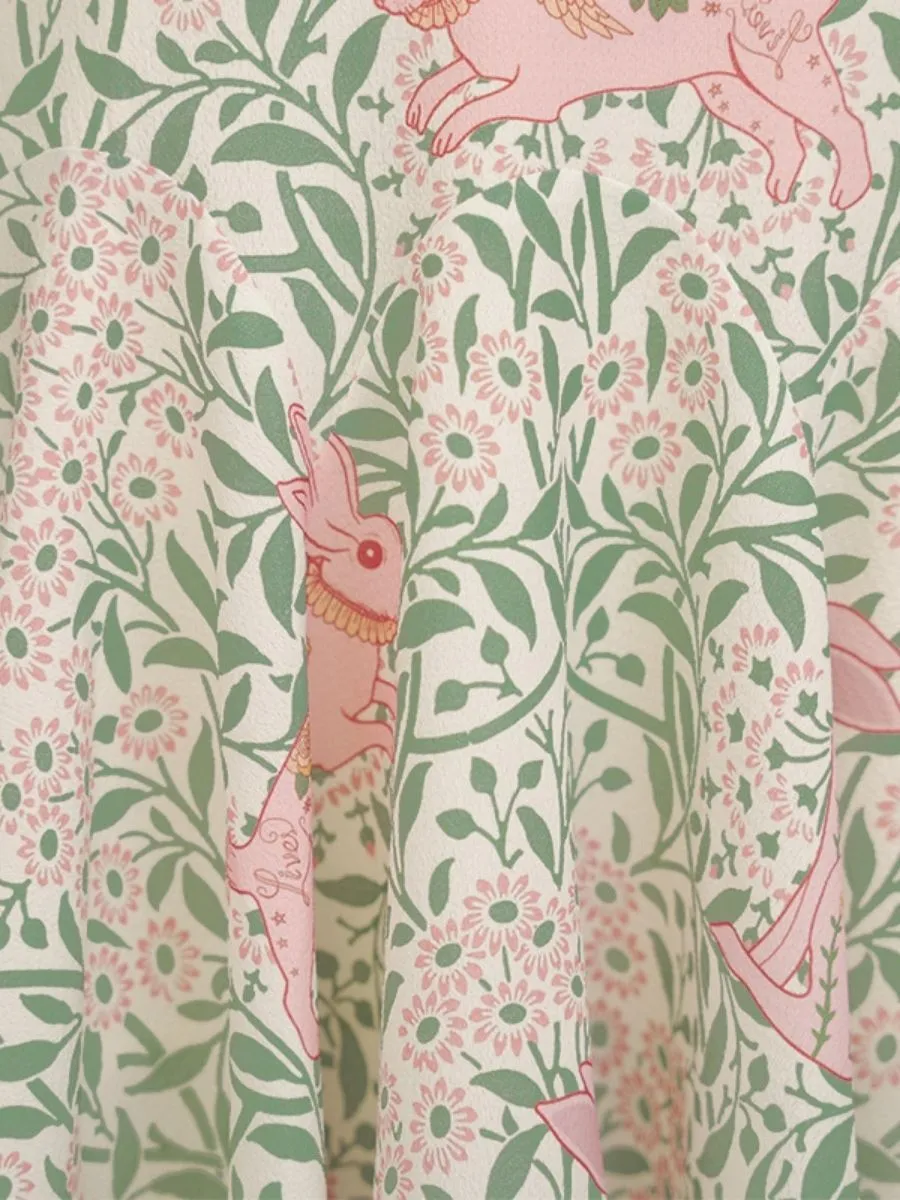 JUNGLE ME Women Garden of Fresh Flowers in Full Bloom Green