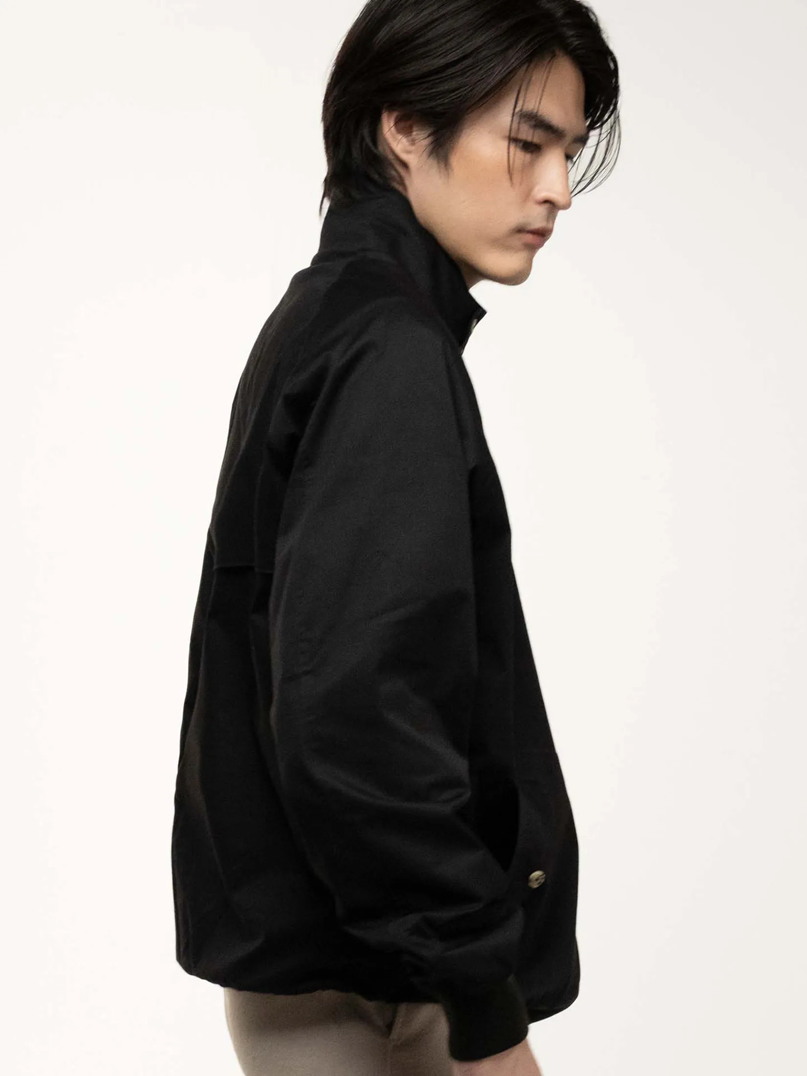 ERA-WON Harrington Jacket – Regular Fit in Black