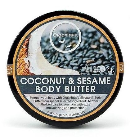 Баттер - крем с маслом кунжута и кокоса Organique 200 гр
