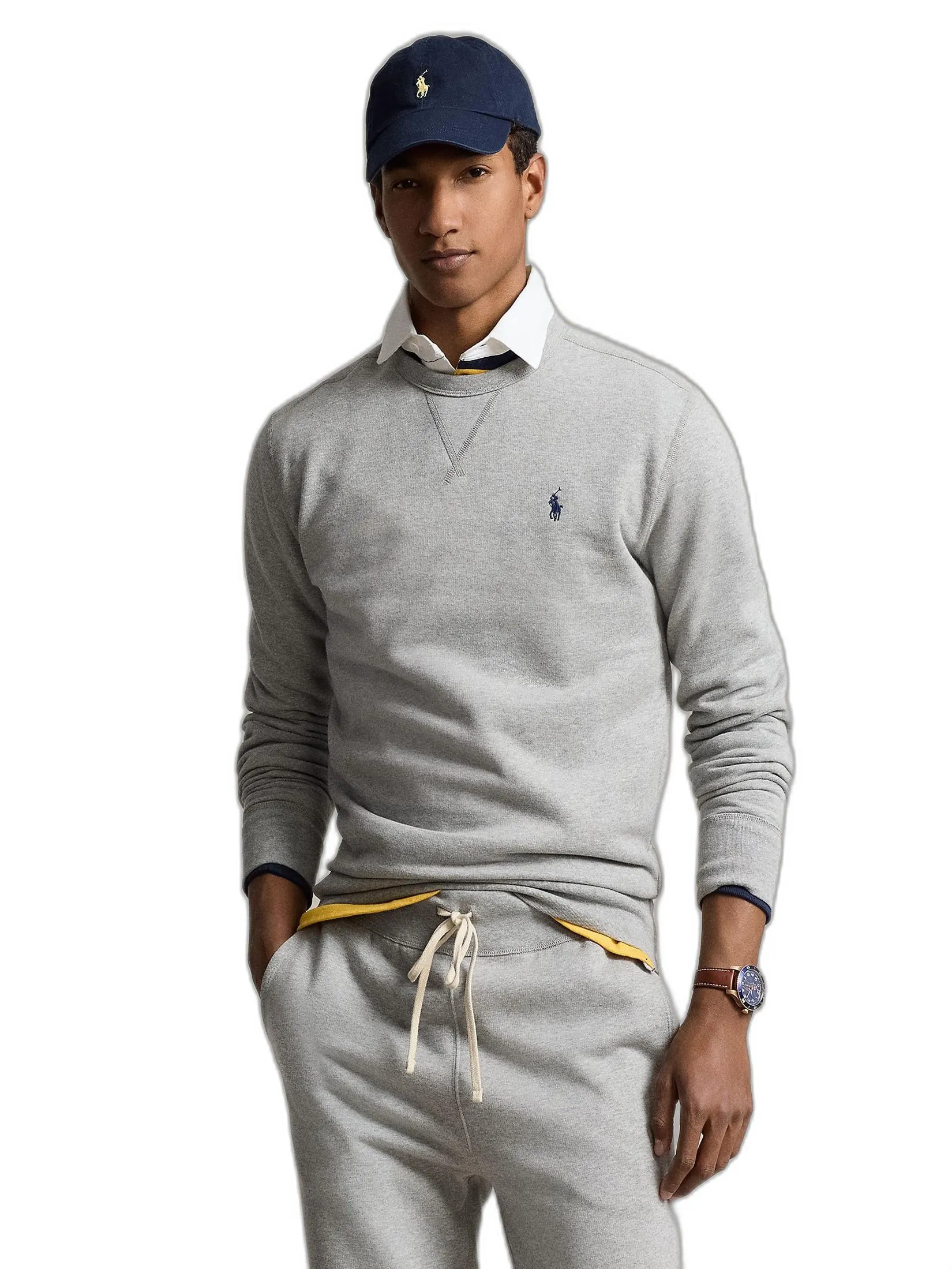 POLO RALPH LAUREN The RL Fleece Sweatshirt  MNPOKNI16820268  020 GREY