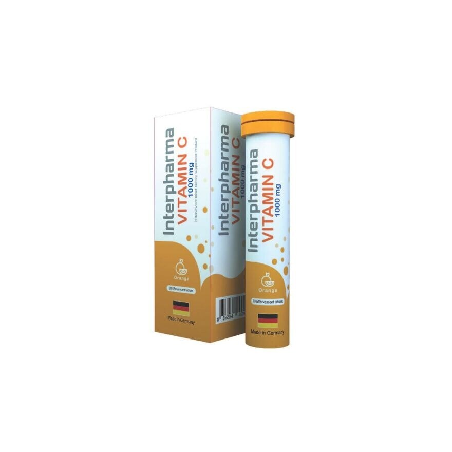 Interpharma Vitamin C 1000 mg. 20 Tablets