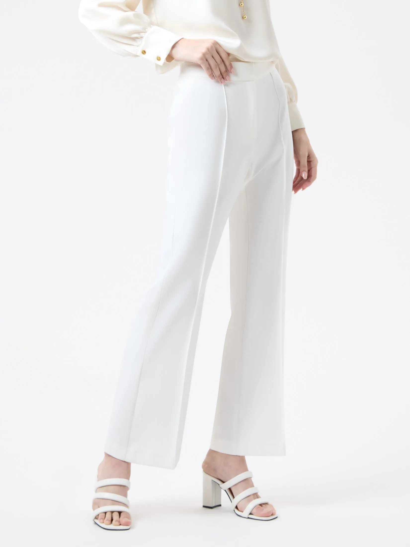 ESPADA Bootcut Trousers Woman White